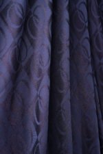 Dama Desen Donkerblauw Naia Hoofddoek 95x95 - Afbeelding 5