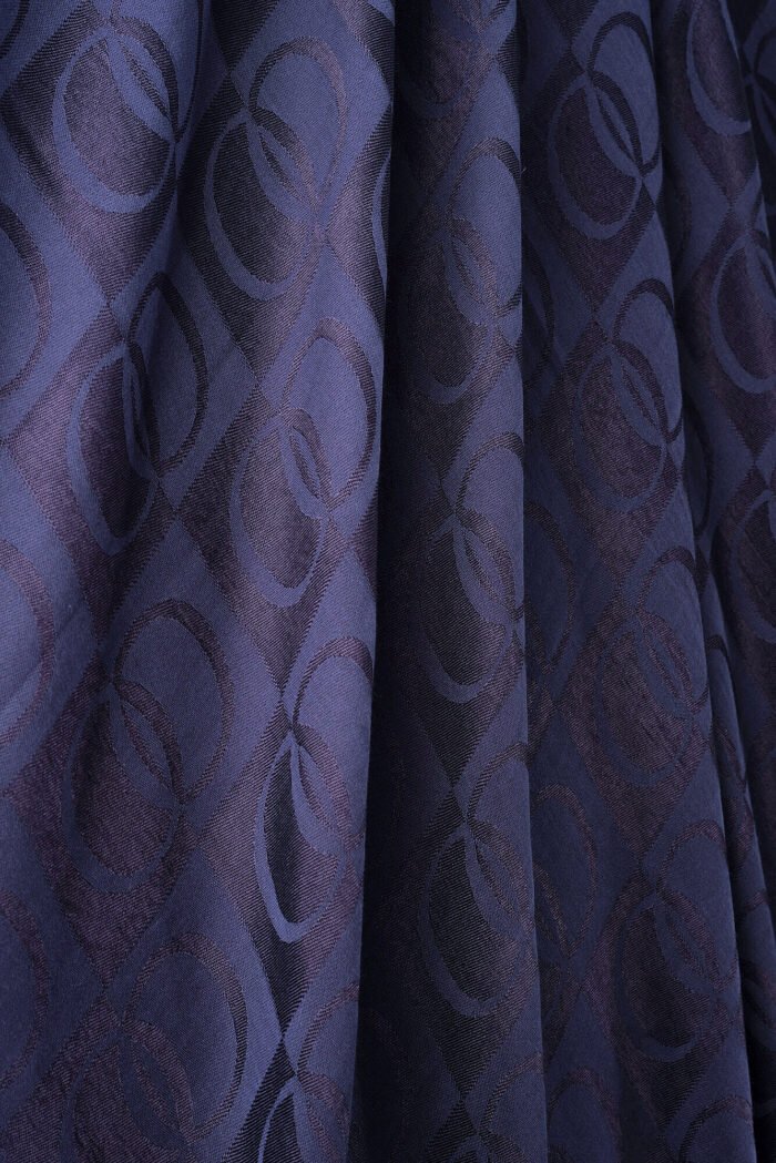 Dama Desen Donkerblauw Naia Hoofddoek 95x95 - Afbeelding 5