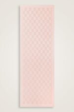 Dama Desen Zalmkleur Naia Katoenen Sjaal - Afbeelding 4