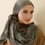 İman I Kaki Tencel Katoen en Zijde Sjaal