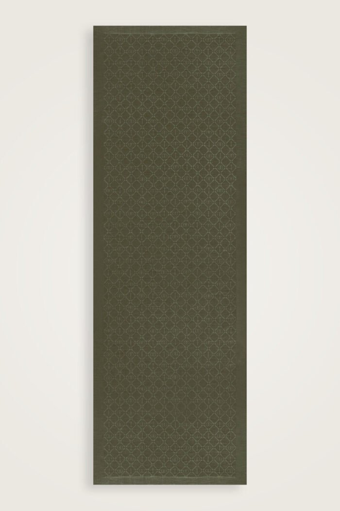 İman I Kaki Tencel Katoen en Zijde Sjaal - Afbeelding 4