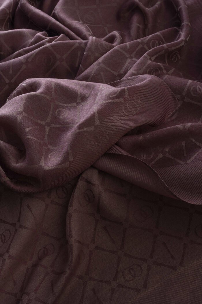 İman I Roodbruin Tencel Katoen en Zijde Sjaal - Afbeelding 4