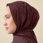 İman I Roodbruin Tencel Katoen en Zijde Sjaal