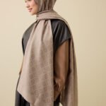 İman I Zandbeige Tencel Katoen en Zijde Sjaal