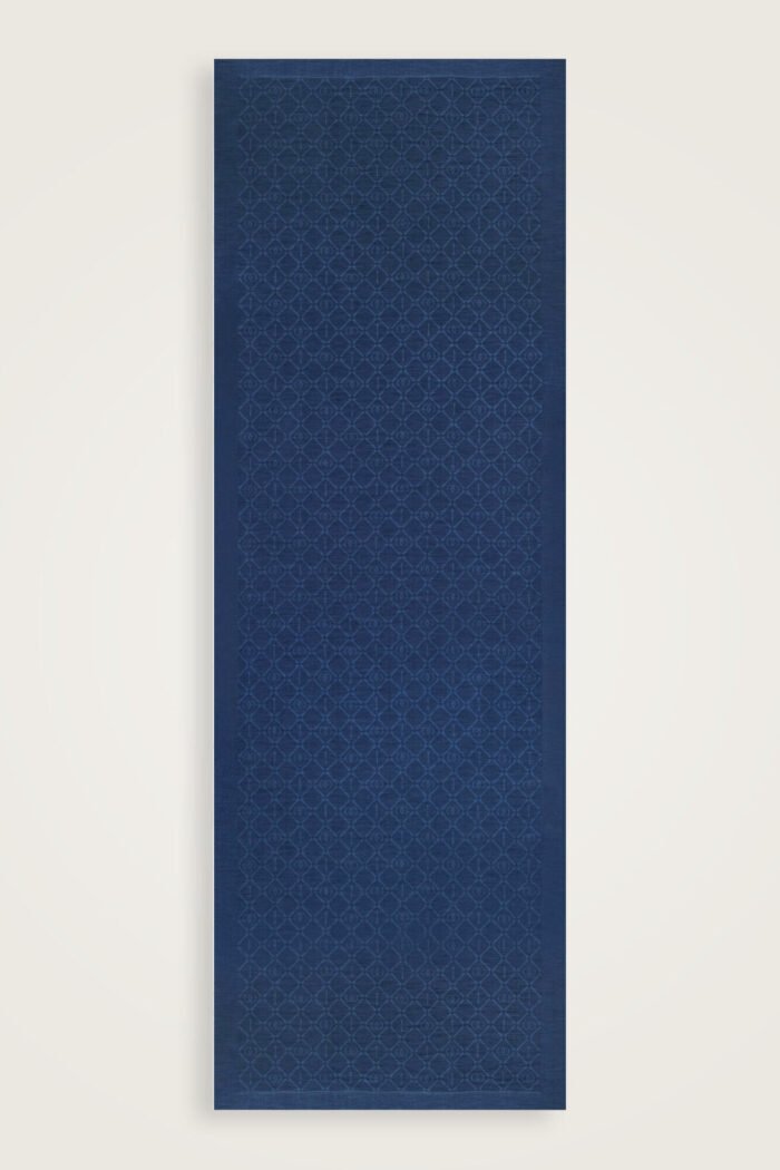 İman I Donkerblauw Tencel Katoen en Zijde Sjaal - Afbeelding 5