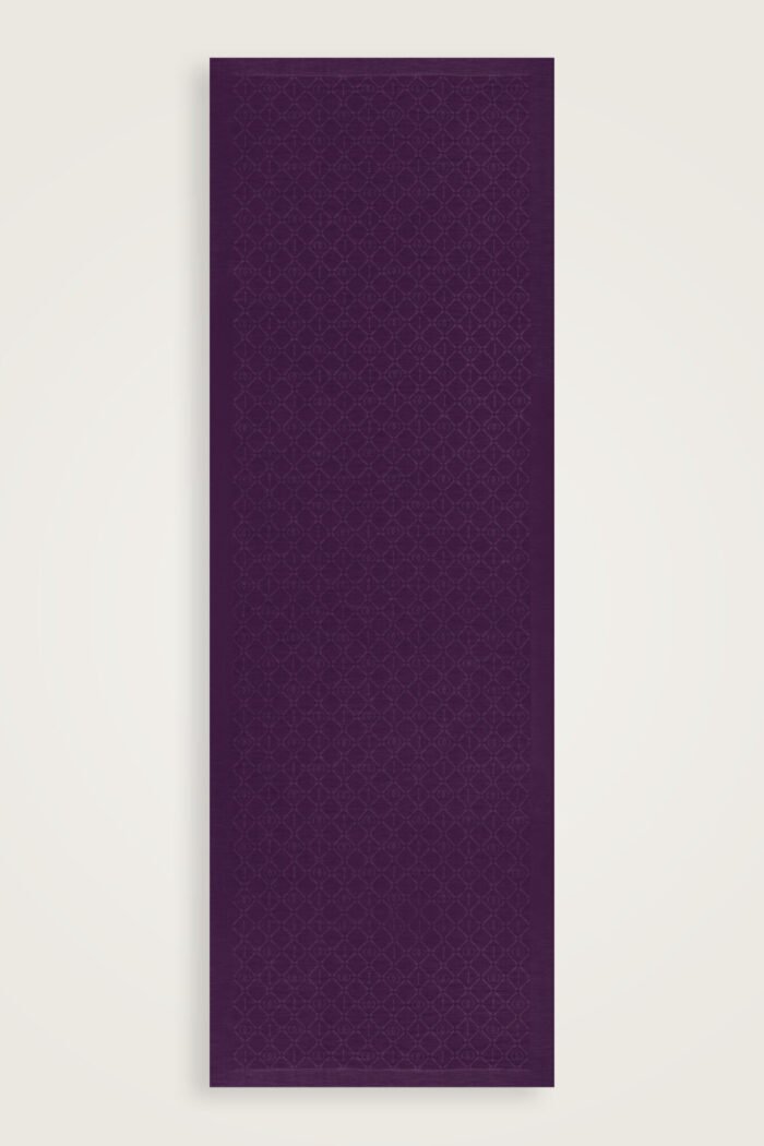 İman I Paars Tencel Katoen en Zijde Sjaal - Afbeelding 4