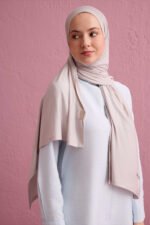 Nude colorway Light Steenkleur premium sjaal (70 x 180 cm) - Afbeelding 2