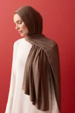 Tencel stretch sjaal cappuccino – Nude Colorway