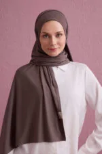 Tencel stretch sjaal donkergrijs – Nude Colorway