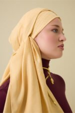 Chain Pattern Light Honing Katoen-Zijde Sjaal