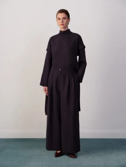 Wijde broek – bruin
