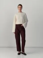 Cropped jeans – bruin