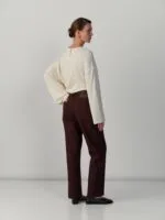Cropped jeans – bruin