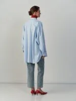 Cropped jeans – blauw