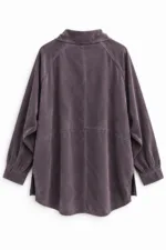 Blouse met stiknaaddetail – paars