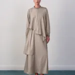 Tweedelige set Heavy – steenkleur